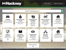 Tablet Screenshot of hackney.gov.uk
