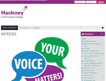Tablet Screenshot of learn.hackney.ac.uk